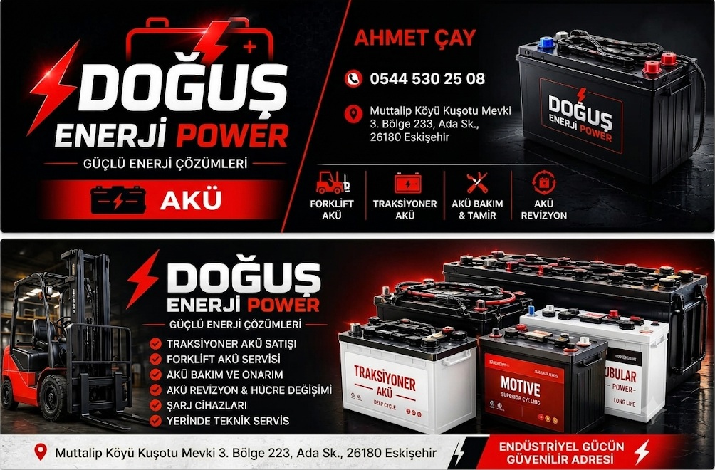 Eskişehir Traksiyoner Akü Bakım Satış Kiralama eskişehir traksiyoner akü